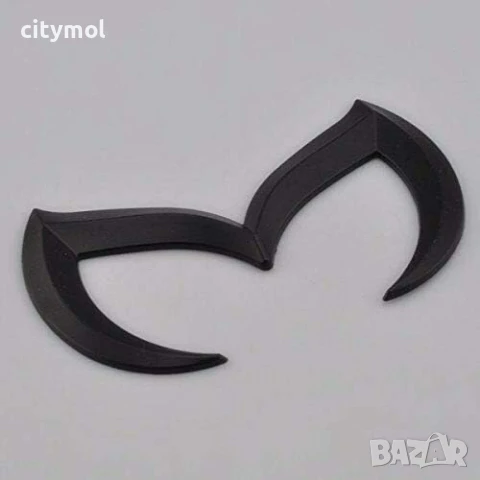 Матово черно спортно метално зло „M“ багажника на Mazda, снимка 3 - Аксесоари и консумативи - 50884471