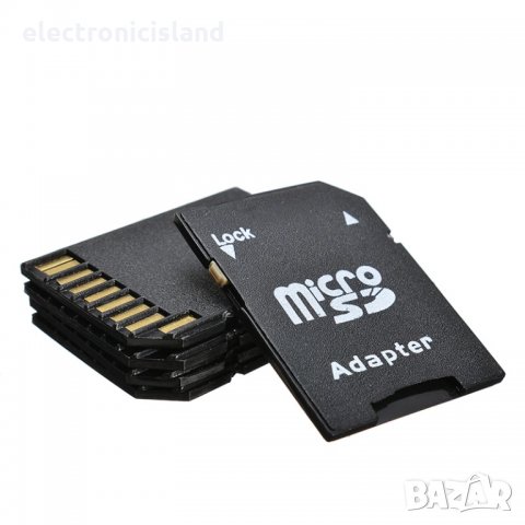 Адаптер, преходник за SD карта от microSD / TransFlash конвертор, снимка 10 - Карти памет - 32236753