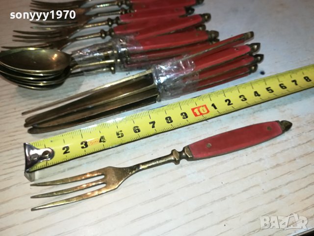 6 ножа+6 вилици+6 лъжици от франция 3101241013, снимка 12 - Антикварни и старинни предмети - 44059406