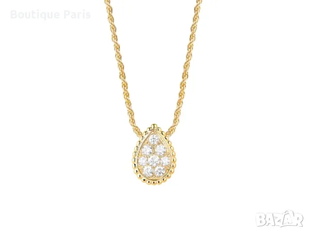 Boucheron Serpenti колие с мойсанити, снимка 3 - Колиета, медальони, синджири - 49994880