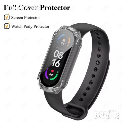 Xiaomi Smart Band 9 8 / Pro /  Твърд удароустойчив кейс с протектор, снимка 4 - Смарт гривни - 43142505