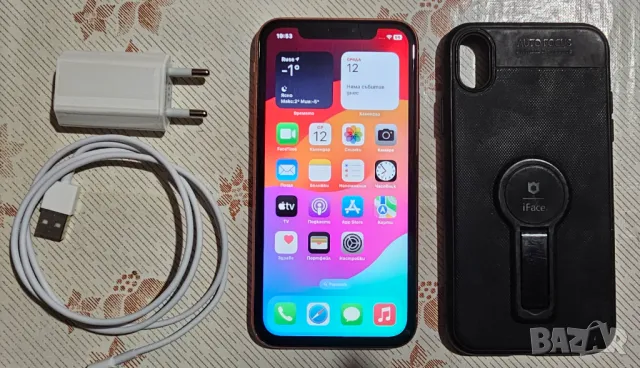 Отличен iPhone Xr 64 GB Coral 100% батерия чист iCloud iOS 18, снимка 2 - Apple iPhone - 49113894