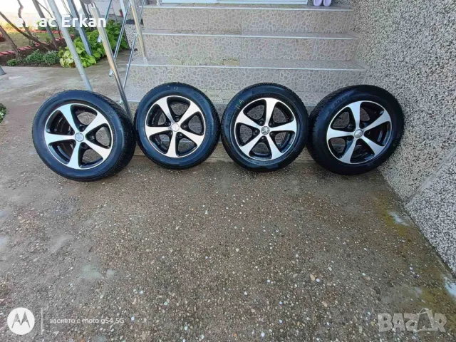 джанти 5x112 195/60 r15 BORBET+ЗИМНИ ГУМИ, снимка 3 - Гуми и джанти - 50320749