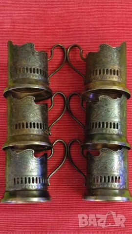 Подстакани 6 броя, 50 години СССР. , снимка 6 - Антикварни и старинни предмети - 40747644