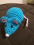 Ръчно плетена мишка Реми, амигуруми играчка