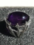 Сребърен пръстен с Аметист , снимка 4