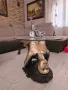 уникална маса бронз фигура на гола жена със стъклен плот, снимка 6