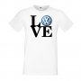 Мъжка тениска VW Volkswagen LOVE