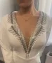 Елегантна бяла рокля, снимка 10