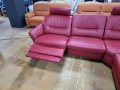 Червен кожен ъглов диван "HUKLA HU-SF15058" с ел.релакс, снимка 5