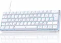  Геймърска клавиатура TMKB60 процента, ултракомпактна LED подсветка, 68 клавиша, механична клавиатур, снимка 1