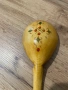 Винтидж дървена декоративна лъжица – ръчно рисувана ., снимка 2