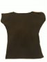 Черна тениска с красив принт- мадама и лято, изчистен черен гръб, дишащ био-памук; много приятна , снимка 7