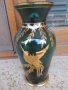 Много красива Кристална ваза ,ръчно рисувана със злато,18см., снимка 1