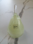 Декоративна стъклена круша марка IVV - зелена, снимка 2