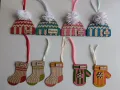 Персонализирани дървени коледни играчки за украса, снимка 5