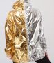 NIKE NSW Metallic Jacket Gold / Silver Sz S, снимка 2