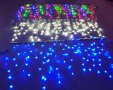 BLUE LED Сини ЛЕД Висящи Лампи 3х60 с опция снаждане Коледна украса, снимка 4