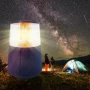 Преносим акумулаторен LED къмпинг фенер с Bluetooth високоговорител, винтидж, снимка 4