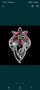 Зашеметяващ  сребърен пръстен с Изумруд,Червени Гранати и Танзанити, снимка 1 - Пръстени - 37792526