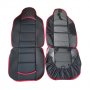 Калъфи за седалки, универсални, 2бр., червени, снимка 3