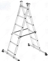 Алуминиева стълба скеле 2х6 стъпала до 150кг., снимка 2