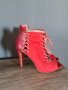 Уникални дамски обувки на ток с връзки , снимка 1 - Дамски обувки на ток - 43941209