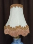 Красива голяма старинна порцеланова лампа, снимка 4
