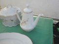 Български порцелан супник,чайник,чинии и др 19 части, снимка 6