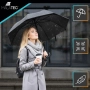 Автоматичен чадър 110 см - голям, сгъваем, ветроустойчив със защитен калъф , снимка 5