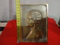 Бронзова плака,декорация, снимка 3
