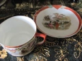 Японски К-т Чашка за чай, чинйка костен порцелан , маркирани, снимка 8