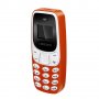 Мини телефон, BM10, с промяна на гласа, малък телефон, L8Star BM10, Nokia 3310 Нокия, оранжев, снимка 5