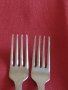 Две вилици за десерт от соца перфектно състояние неръждавейка за КОЛЕКЦИЯ ДЕКОРАЦИЯ БИТОВ КЪТ 33339, снимка 3