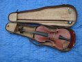 Стара цигулка работеща, снимка 1 - Антикварни и старинни предмети - 35138318