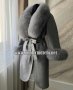 Дамско луксозно палто кашмир вълна и лисица код 129, снимка 1 - Якета - 37801285