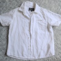 Детска риза MAYORAL, За момче, 110 см, С къс ръкав, Бяла, снимка 1 - Детски ризи - 38349244