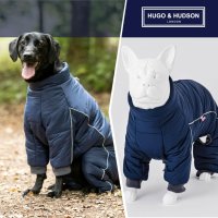 HUGO & HUDSON зимно яке за кучета, синьо, M45, снимка 4 - За кучета - 44117152