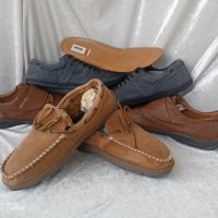 НОВИ мъжки топли зимни мокасини Clarks 45 - 46, 100% естествена кожа, снимка 2 - Мокасини - 43612963