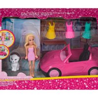Комплект кола с мини кукла и аксесоари, снимка 2 - Кукли - 43293888