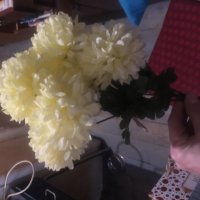 Букет от 6 броя жълти хортензий , снимка 2 - Изкуствени цветя - 39812621