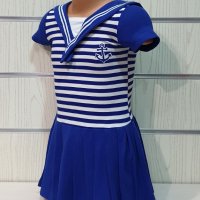 Нова детска класическа моряшка рокля, от 9 месеца до 6 години, снимка 3 - Детски рокли и поли - 29030352