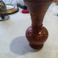 Стара ръчно изработена медна ваза, снимка 4 - Антикварни и старинни предмети - 39553847