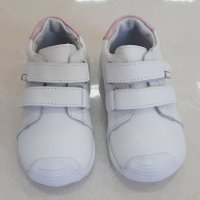 №19-№24, Бебешки обувки за момиче BUBBLE KIDS, бели с розов акцент, снимка 2 - Бебешки обувки - 32391907