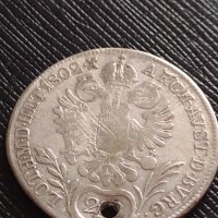 Сребърна монета 20 кройцера 1802г. Франц втори Будапеща Свещена Римска Империя 13638, снимка 6 - Нумизматика и бонистика - 42944300