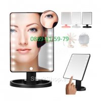 Огледало за гримиране с LED светлини / осветление, снимка 1 - Козметика за лице - 28794818