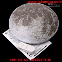 Нощна лампа Луна Tevo, С дистанционно, Стенна, снимка 2 - Други стоки за дома - 28877077