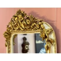 Голямо огледало "Луи XV" (бяло / златно), снимка 4 - Огледала - 43940750