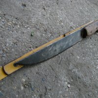 Рядък кован ловен нож, снимка 5 - Антикварни и старинни предмети - 32973243