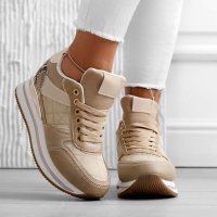 НОВ модел дамски, бежови обувки , снимка 4 - Дамски ежедневни обувки - 44034014